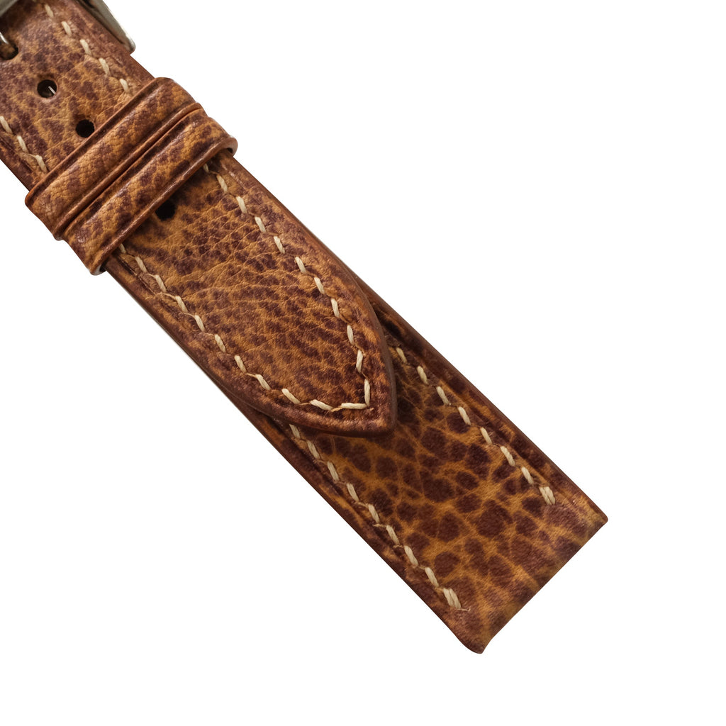 Patina Saddle Brown Italian Leather Watch Strap