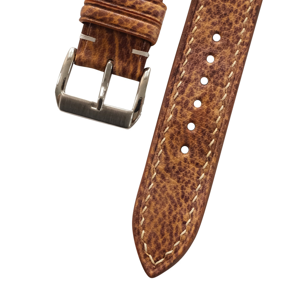 Patina Saddle Brown Italian Leather Watch Strap