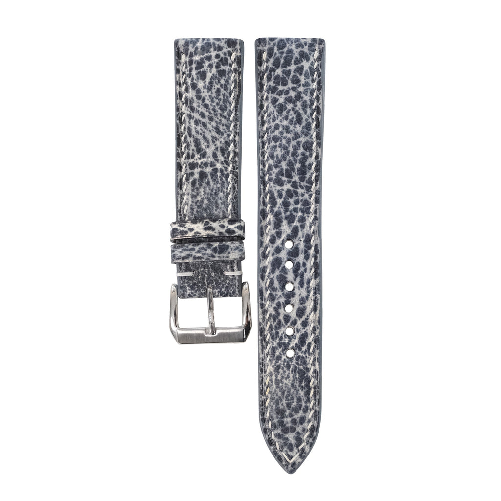 Patina Slate Gray Italian Leather Watch Strap