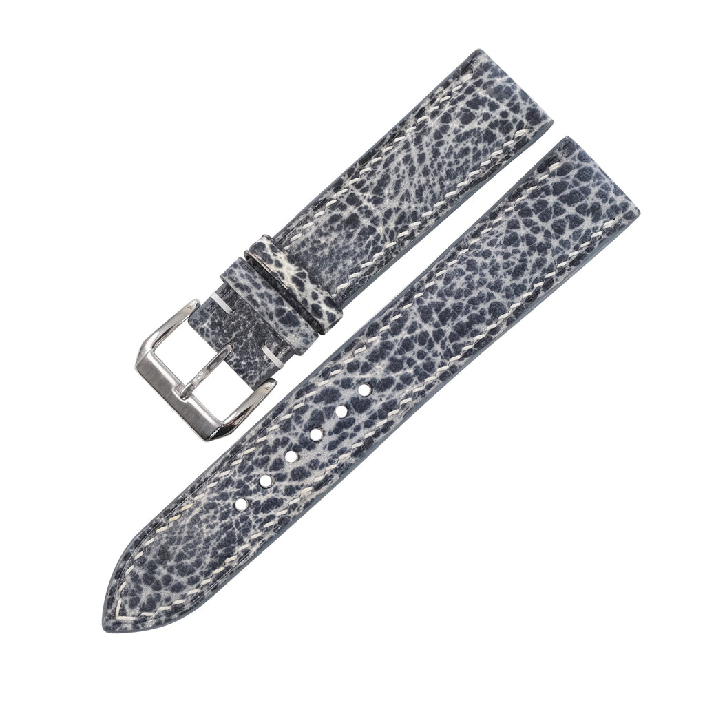 Patina Slate Gray Italian Leather Watch Strap