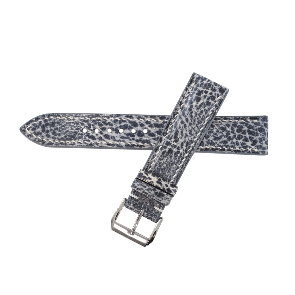 Patina Slate Gray Italian Leather Watch Strap