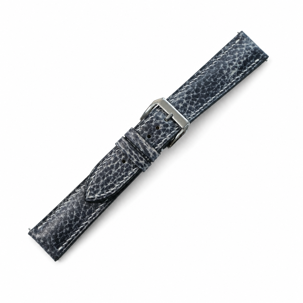 Patina Stone Gray Italian Leather Watch Strap