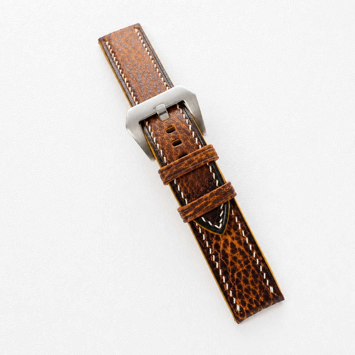 Patina Vintage Cognac Brown Italian Leather Watch Strap