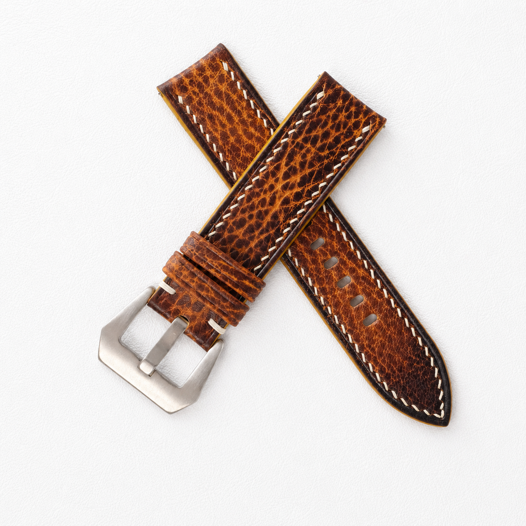 Patina Vintage Cognac Brown Italian Leather Watch Strap
