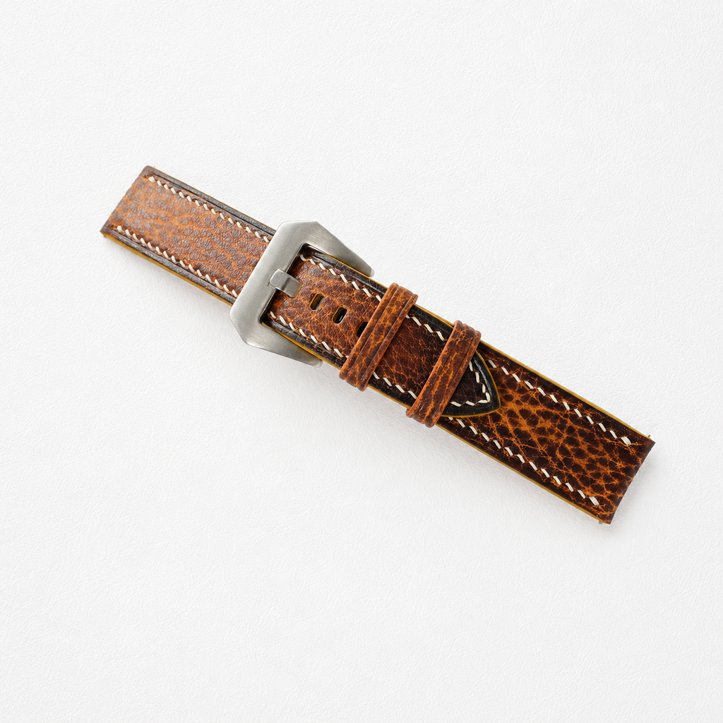 Patina Vintage Cognac Brown Italian Leather Watch Strap