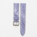 Lavender Purple Ostrich Leg Leather Watch Strap