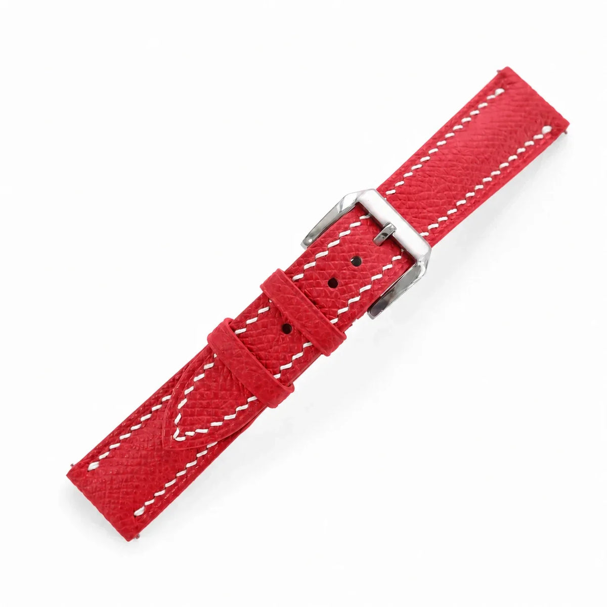 Red Epsom Leather Watch Strap