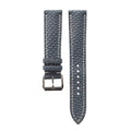 Patina Storm Gray Beaver Tail Leather Watch Strap