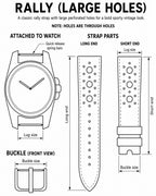 Personalized Leather Watch Strap - Custom Handmade Bespoke Band