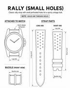 Personalized Leather Watch Strap - Custom Handmade Bespoke Band