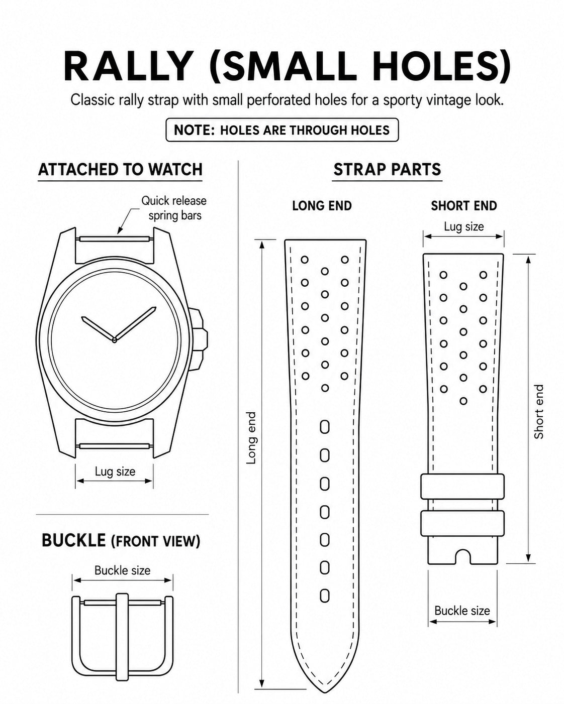 Personalized Leather Watch Strap - Custom Handmade Bespoke Band