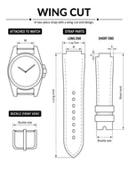 Personalized Leather Watch Strap - Custom Handmade Bespoke Band