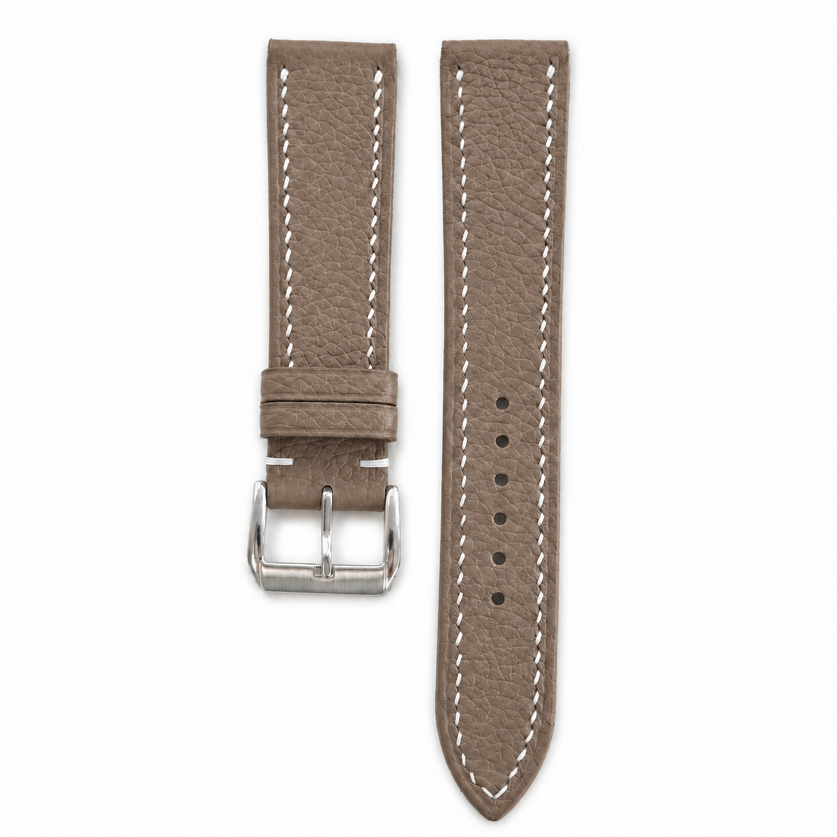 Taupe Togo Leather Watch Strap
