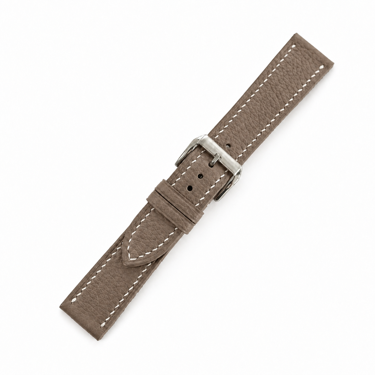 Taupe Togo Leather Watch Strap