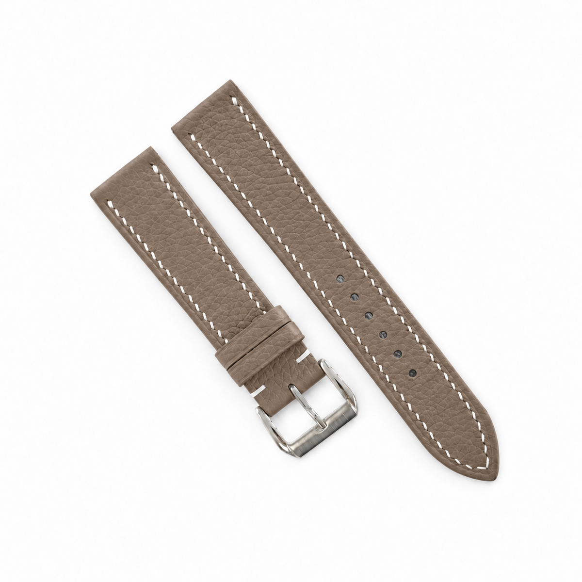 Taupe Togo Leather Watch Strap