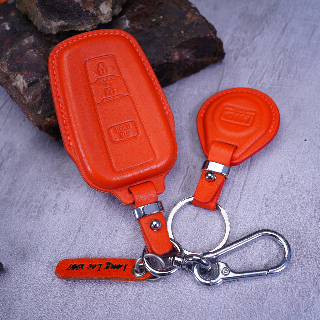 Custom Leather Key Fob Cover Compatible with Toyota 4Runner