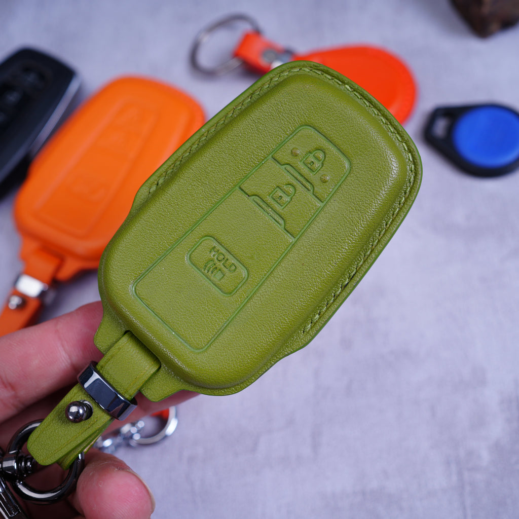 Custom Leather Key Fob Cover Compatible with Toyota 4Runner