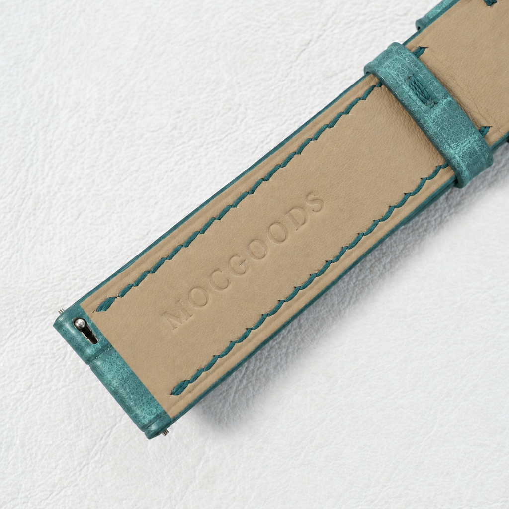 Turquoise Pueblo Leather Watch Strap