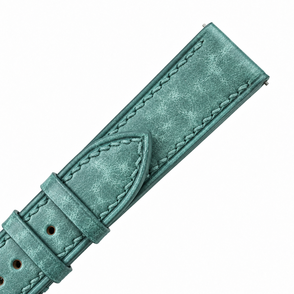 Turquoise Pueblo Leather Watch Strap