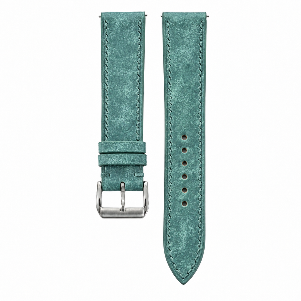 Turquoise Pueblo Leather Watch Strap